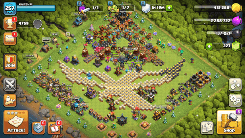 Clash of Clans Account | TH17 Level 257 | Max Heroes (K96, Q97, M71, W75, R50) | BM30 - Quickgameshop