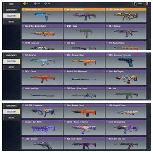 Level 317 with 3 legend and 133 epic guns and 86 characters - Quickgameshop