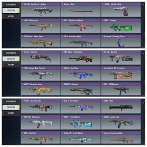 Level 317 with 3 legend and 133 epic guns and 86 characters - Quickgameshop