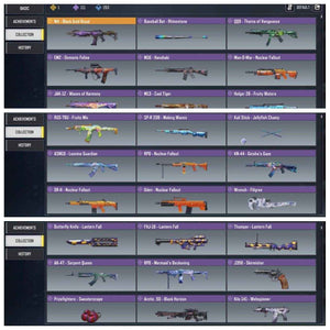 Level 350 with 1 legend and 112 epic guns and 53 characters - Quickgameshop