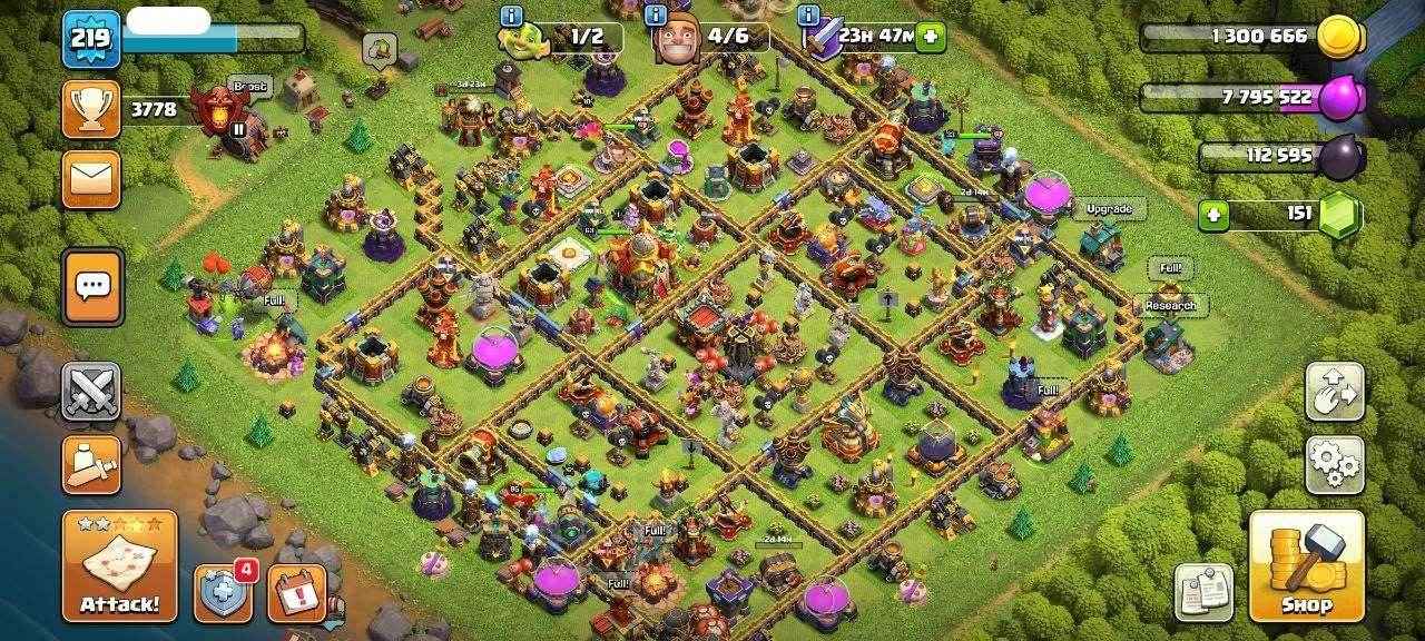 TH16 Level 219 KB75-AQ95 -GW63-RC33 - Quickgameshop