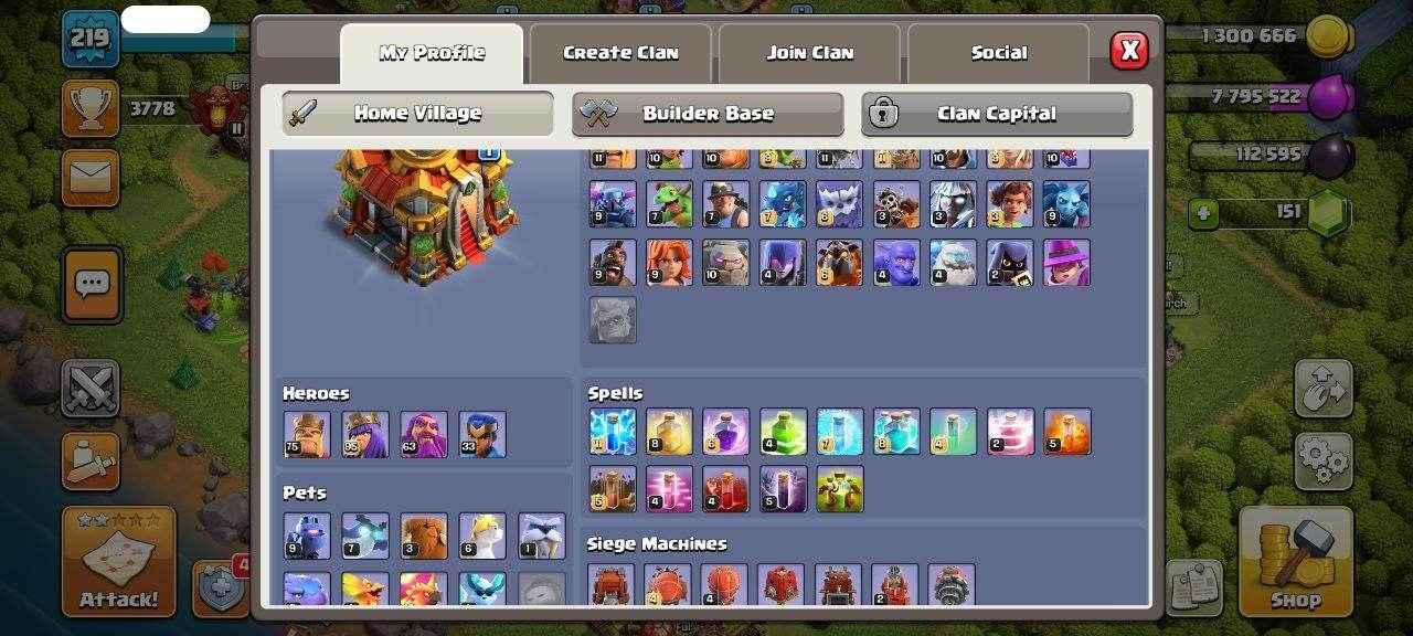 TH16 Level 219 KB75-AQ95 -GW63-RC33 - Quickgameshop