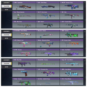 Level 350 with 4 legend and 102 epic guns with 66 character - Quickgameshop