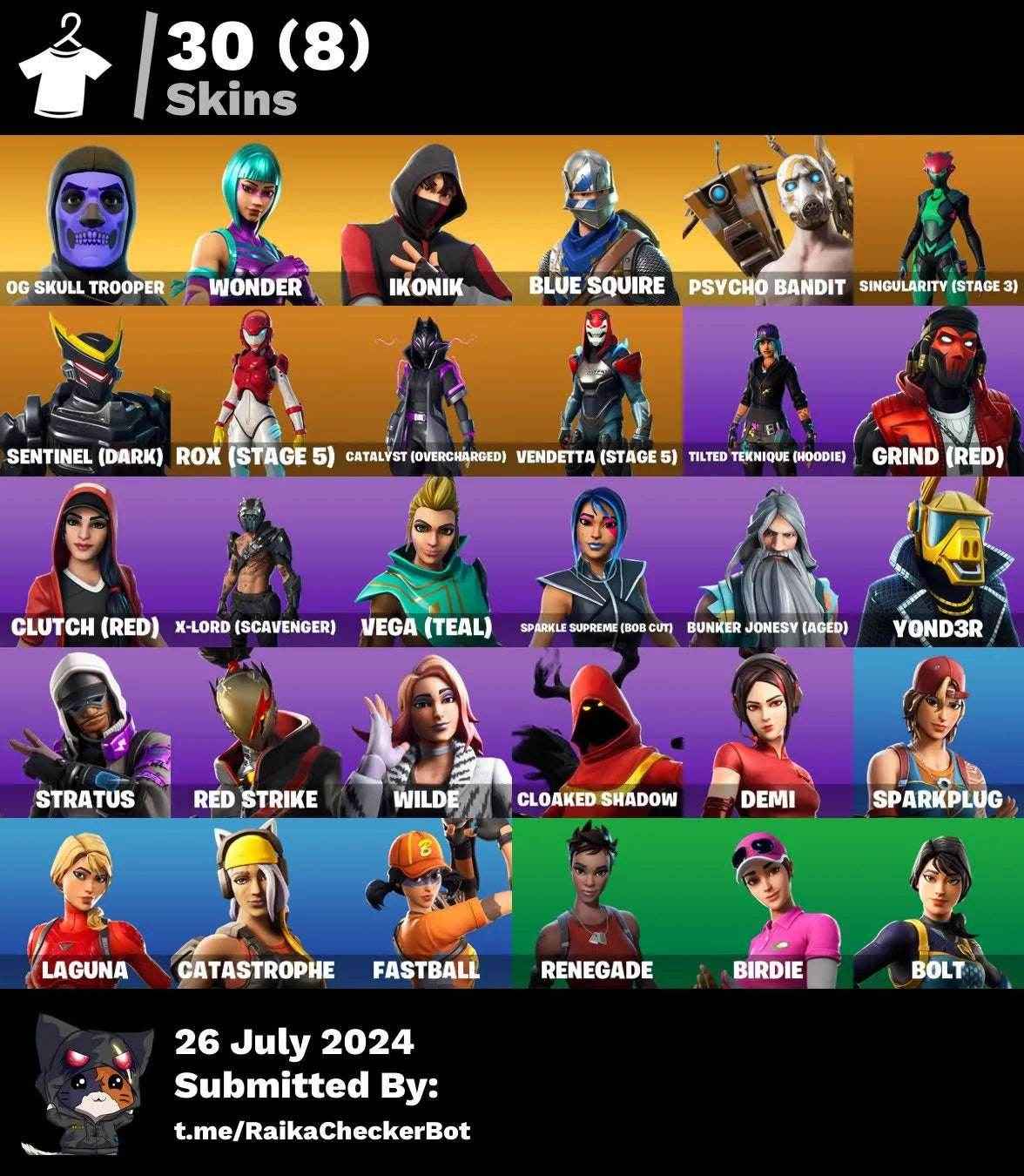 157 skins | PSN, XBOX, NINTENDO, PC - Quickgameshop