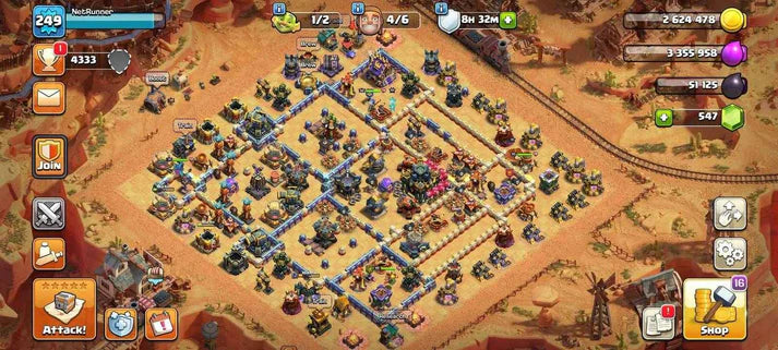 Account COC TH17 Level 184 KB95-AQ99 -GW73-RC30-MK71