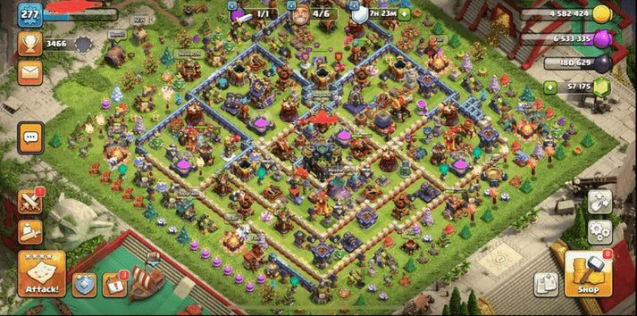 COC Account TH16 Level 276 KB95-AQ95 -GW70-RC45-MK0