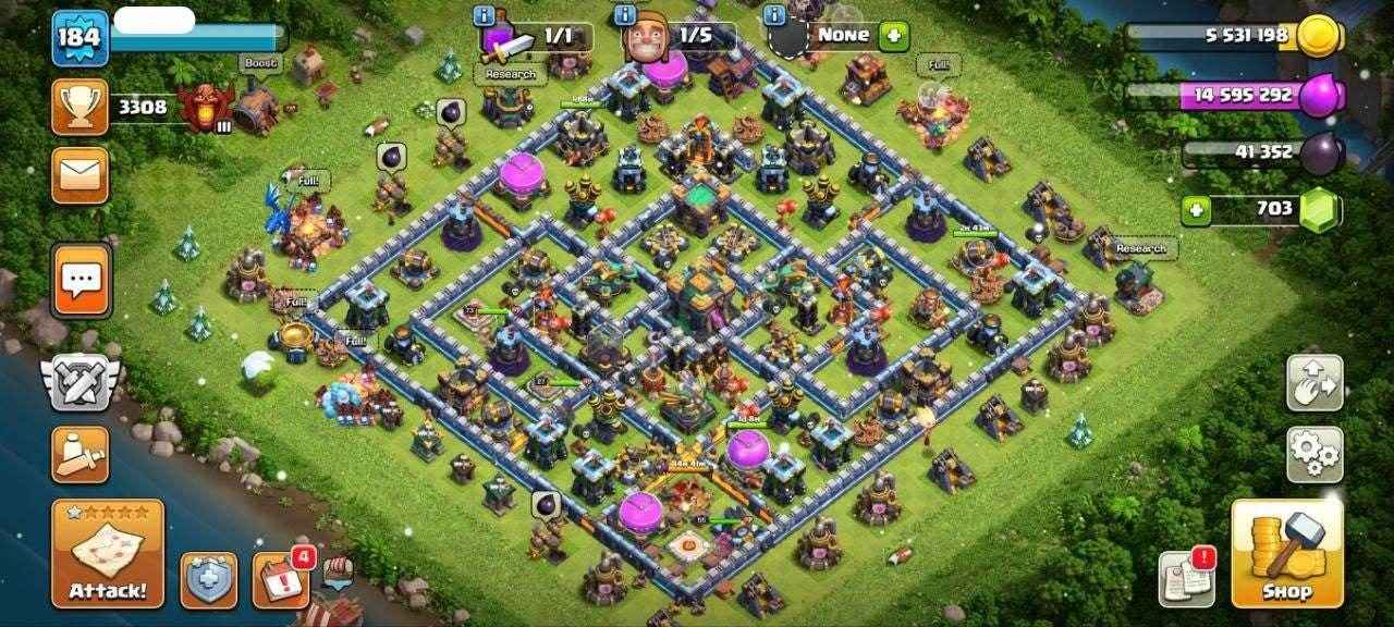 TH14 Level 184 KB73-AQ76 -GW55-RC27 - Quickgameshop