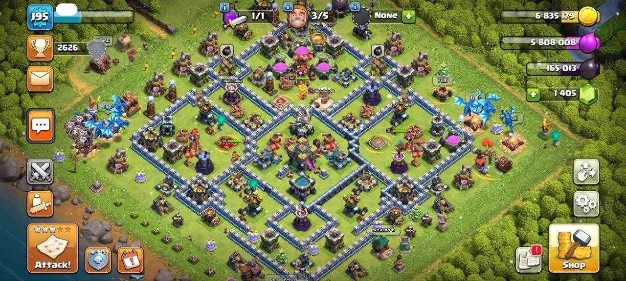TH14 Level 195 KB66-AQ68-GW45-RC11 - Quickgameshop