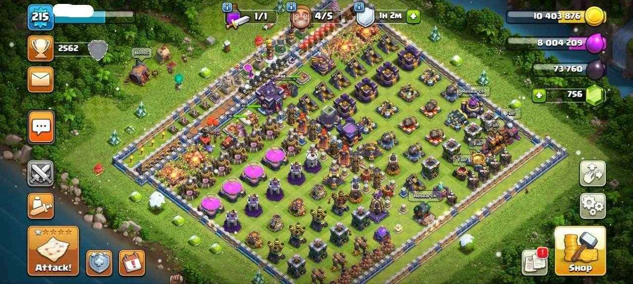 TH15 Level 215 KB49-AQ68 -GW36-RC11 - Quickgameshop