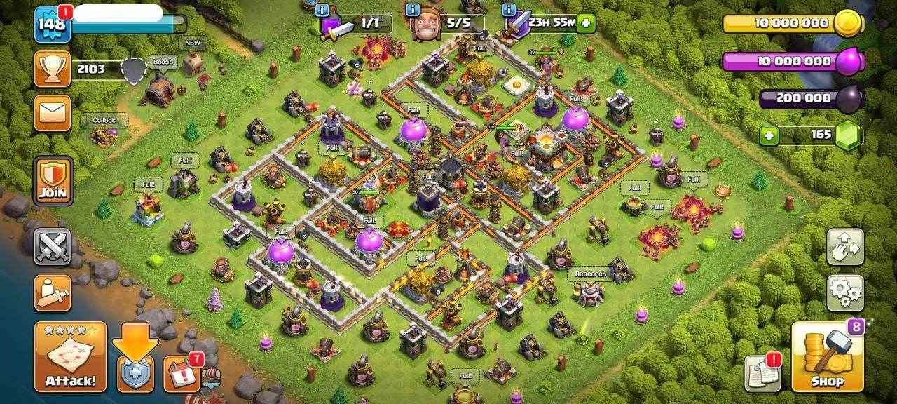 TH11 COC ACCOUNT Level 148 – Full Max - Quickgameshop