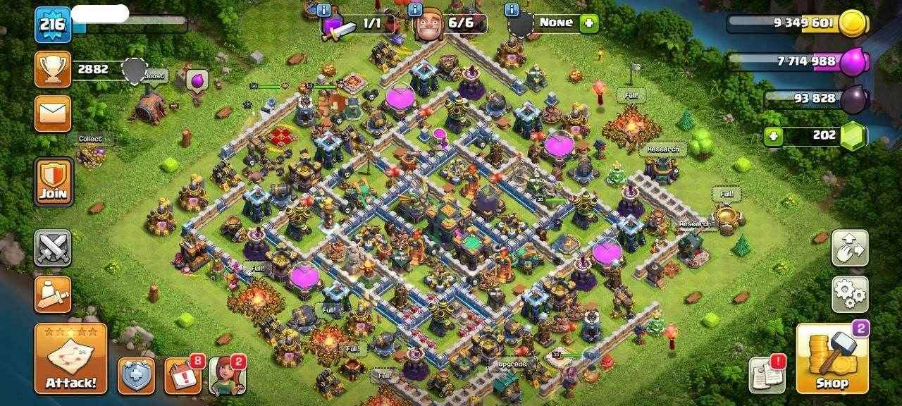 TH14 Level 216 KB53-AQ64 -GW33-RC30 - Quickgameshop