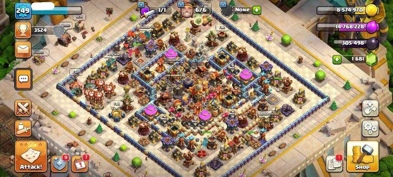TH16 Level 249 KB95-AQ95 -GW70-RC45 - Quickgameshop