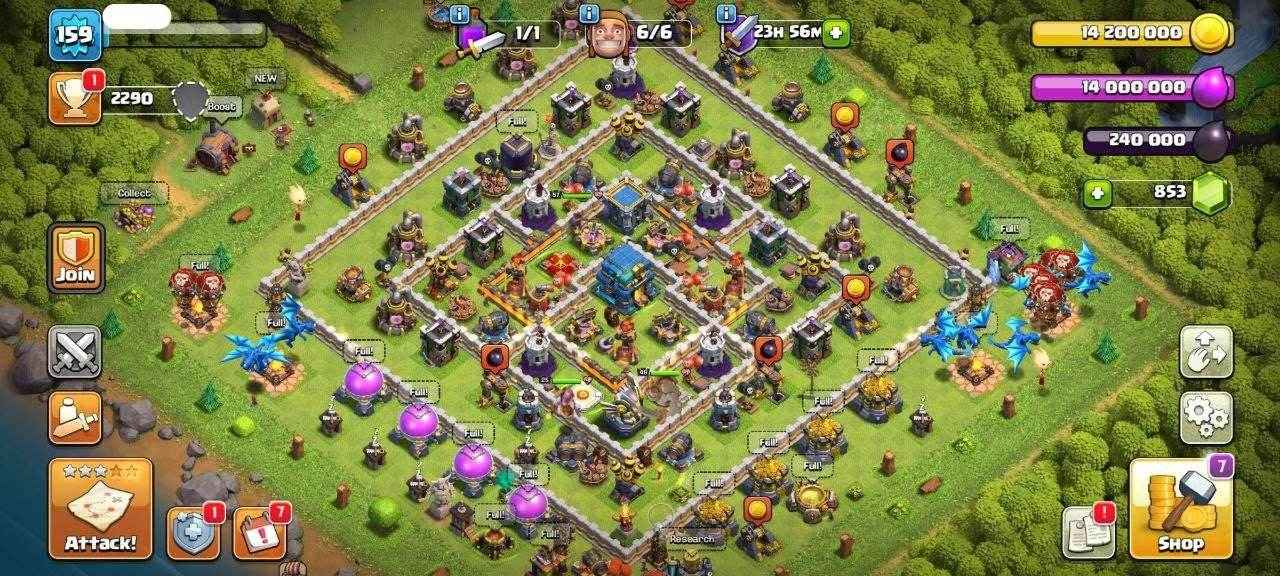 TH12 Level 159 KB49-AQ57 -GW25 - Quickgameshop