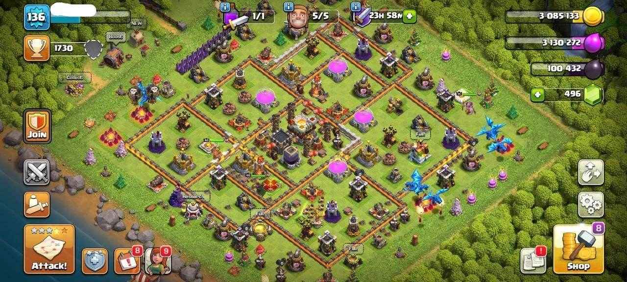 TH11 COC ACCOUNT Level 113 KB41-AQ43 -GW20 - Quickgameshop