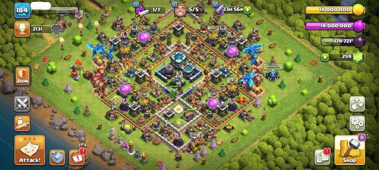 TH13 Level 184 KB47-AQ53 -GW32-RC8 - Quickgameshop