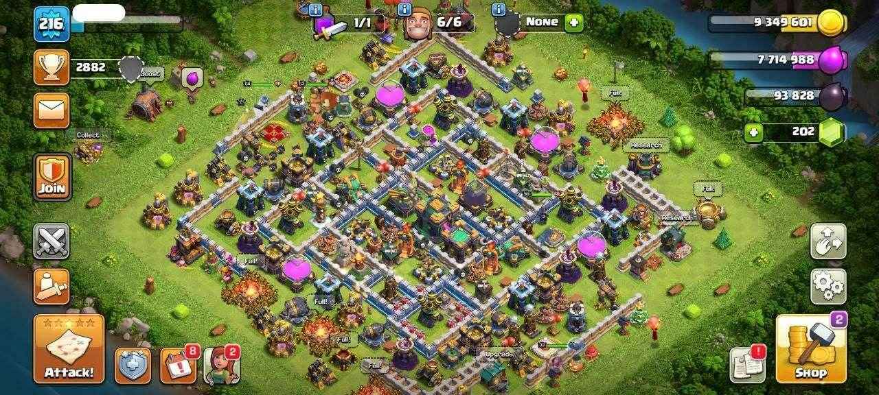 TH14 Level 216 KB53-AQ64 -GW33-RC33 - Quickgameshop