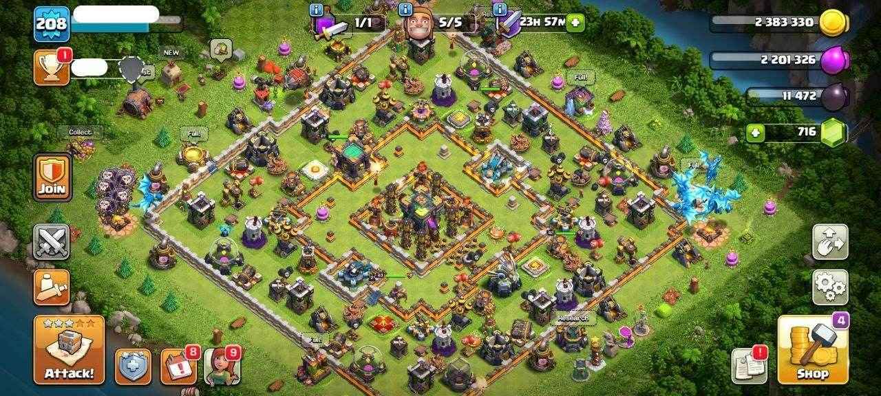 TH13 Level 157 KB46-AQ50 -GW33-RC9 - Quickgameshop
