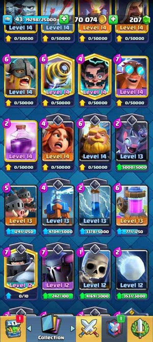 Royale KT14| LeveL 43 | 19 Card LeveL 14 Exclusive | Emote 2 - Quickgameshop