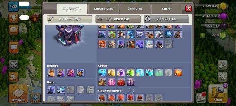 TH15 Level 170 KB53-AQ58 -GW35-RC11 - Quickgameshop