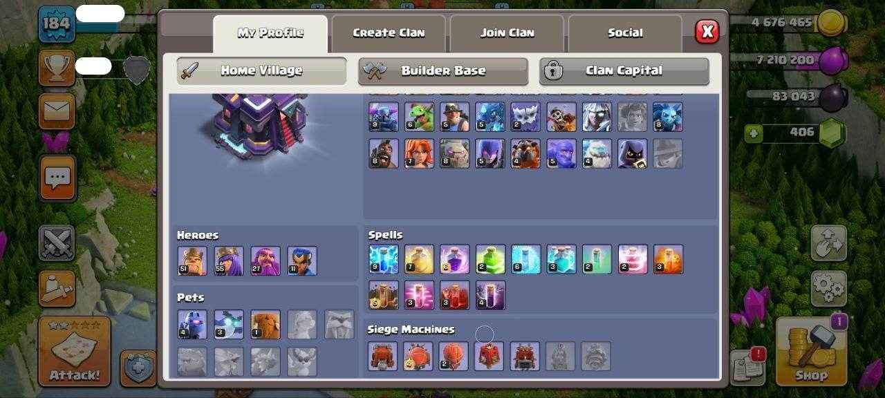 TH15 Level 184 KB51-AQ55-GW27-RC11 - Quickgameshop