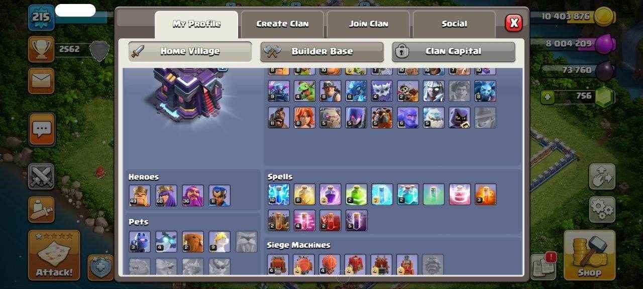 TH15 Level 215 KB49-AQ68 -GW36-RC11 - Quickgameshop