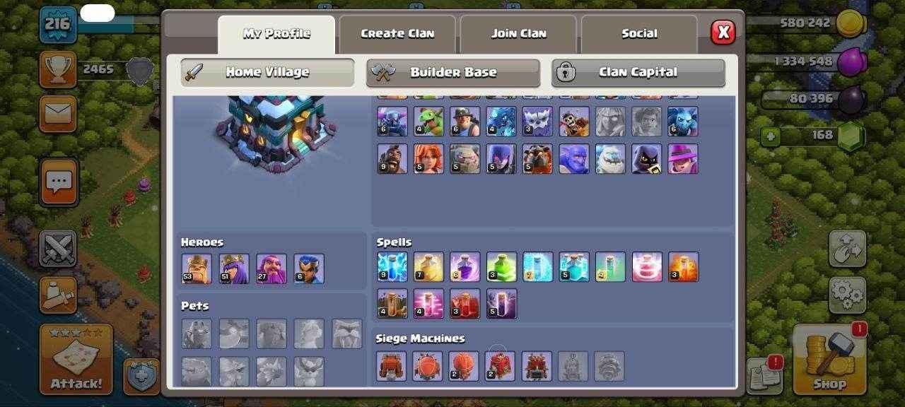 TH13 Level 216 KB53-AQ51 -GW27-RC6 - Quickgameshop