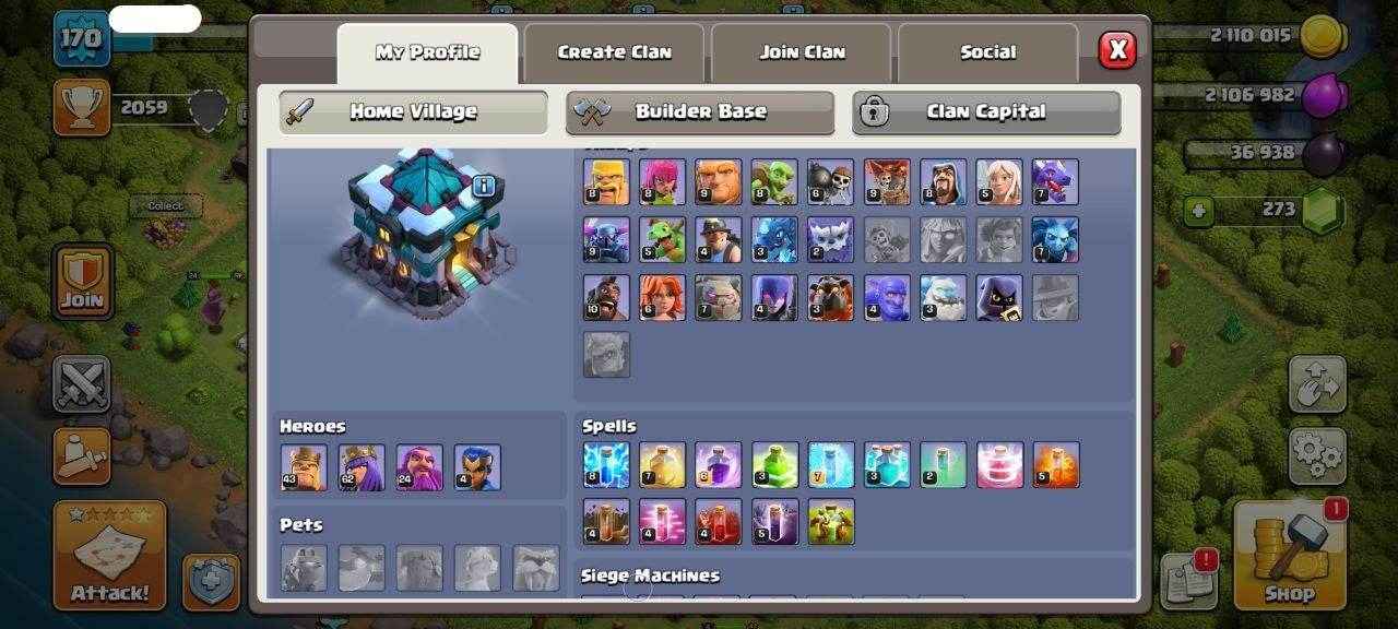 TH13 Level 170 KB43-AQ62 -GW24-RC4 - Quickgameshop