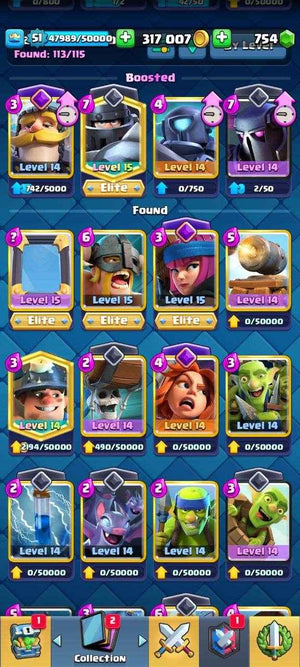 Royale KT16 | LeveL 51 | 5 Card Elite - Quickgameshop