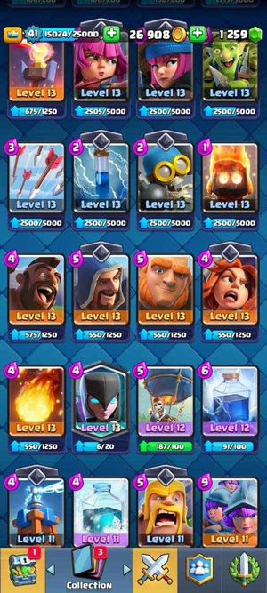 Royale KT13| LeveL 51 | 14 Card LeveL 13 Exclusive | Emote 12 - Quickgameshop