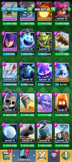 Royale KT14| LeveL 40 | 12 Card LeveL 13 Exclusive | Emote 4 - Quickgameshop