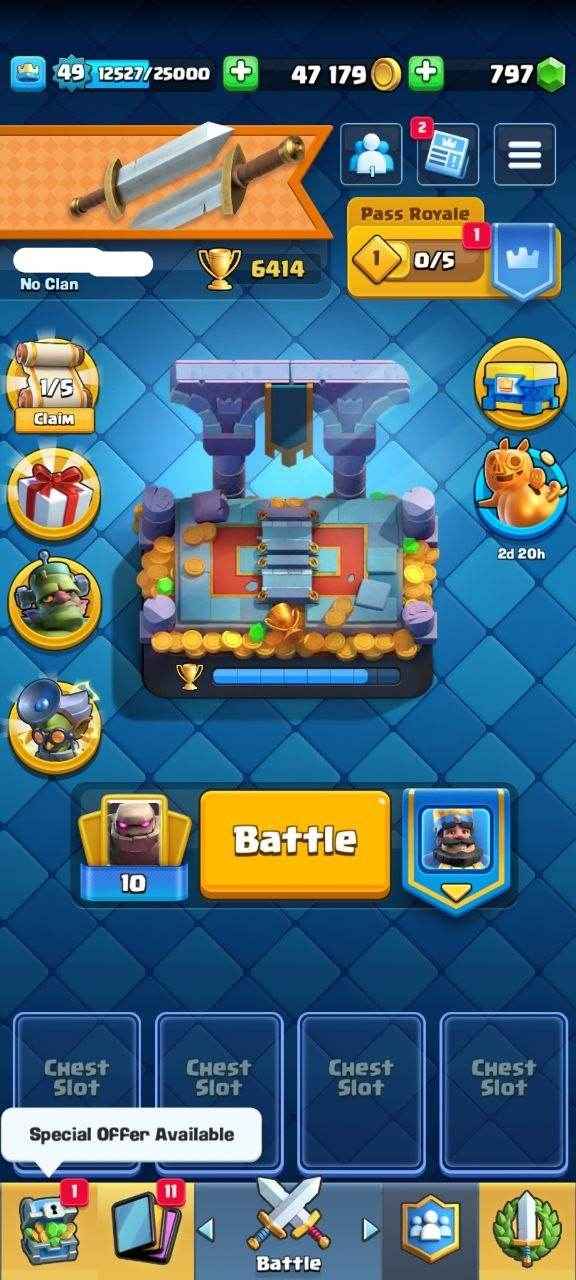 Royale KT14| LeveL 49 | 16 Card LeveL 14| Exclusive Emote 12 - Quickgameshop