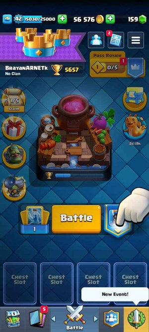 Royale KT14| LeveL 42 | 11 Card LeveL 14 Exclusive | Emote 2 - Quickgameshop