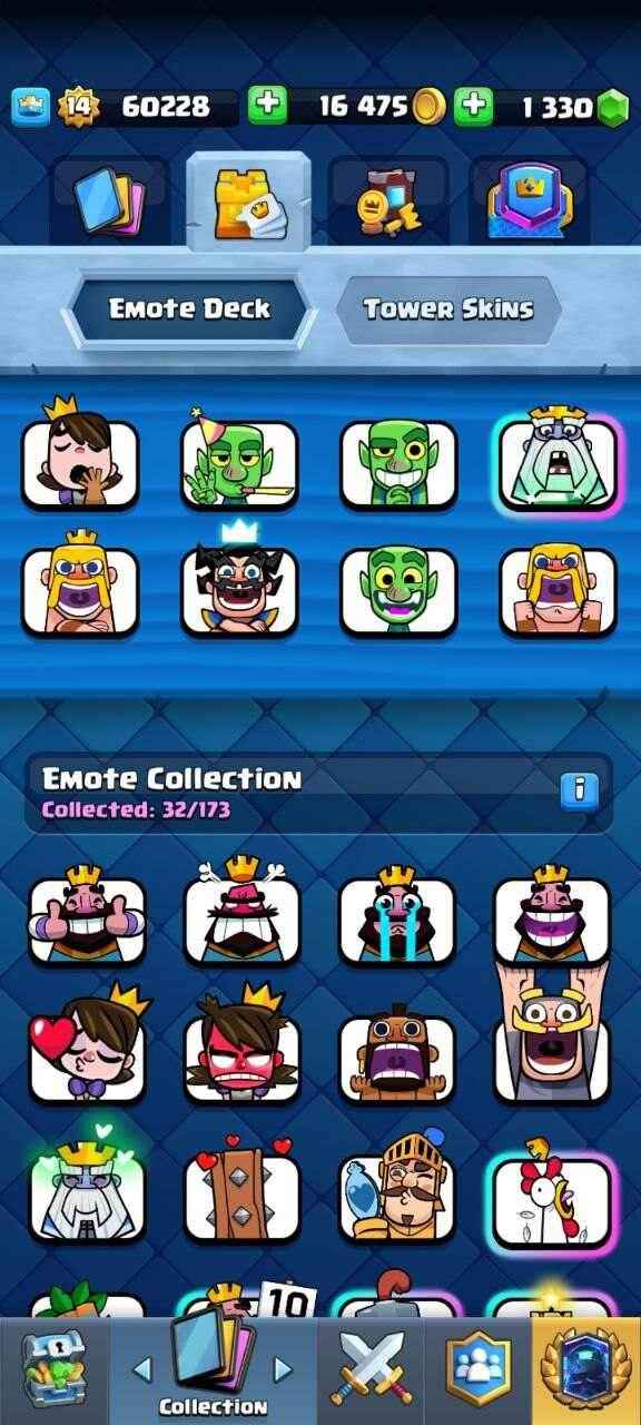 Cheap Clash Royale Account for Sale – 16K Gold, 1330 Gems, Level 14, 14/19 Cards, 32 Emotes! - Quickgameshop