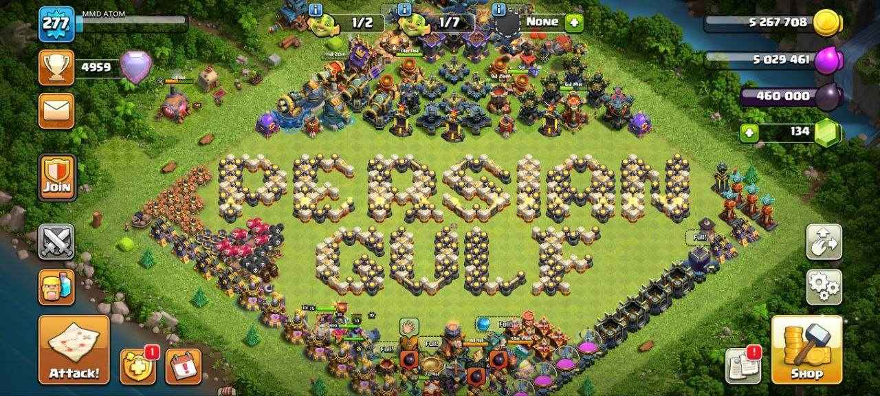 COC Account TH17 Level 277 KB100-AQ100 -GW84-RC75-MK50 - Quickgameshop