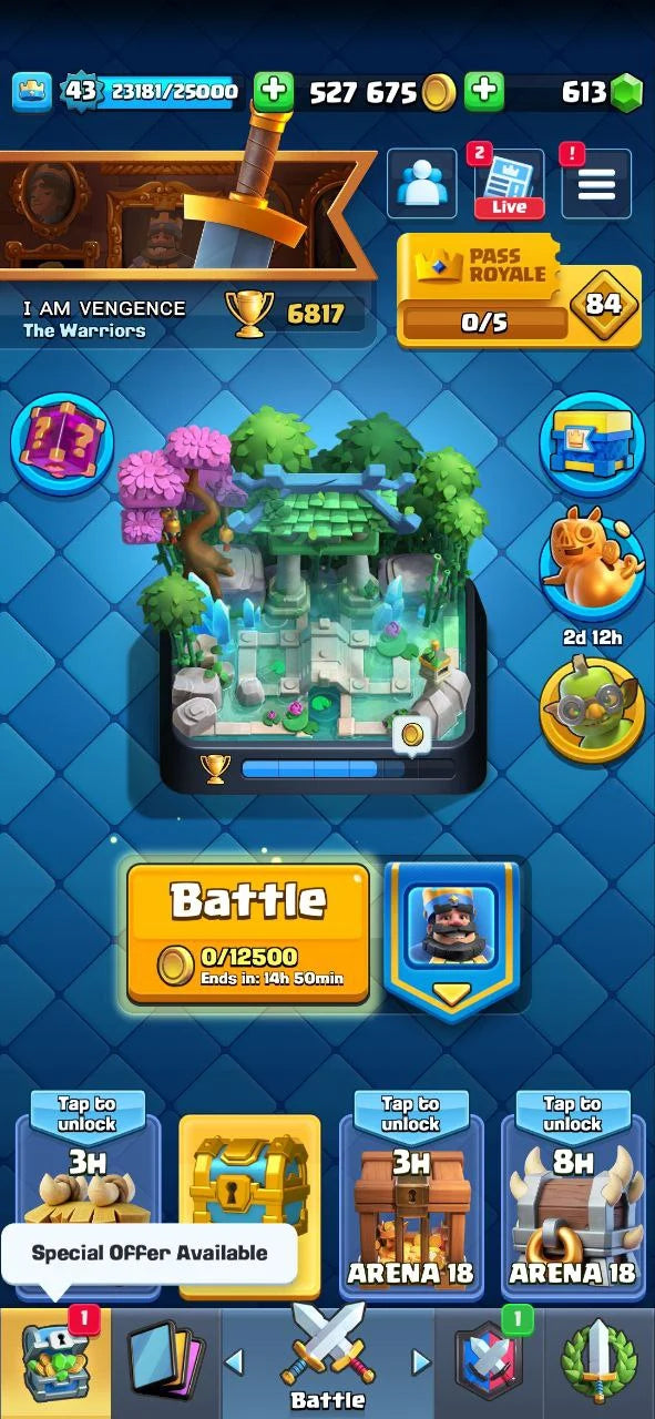 clash royal full access Account NW13