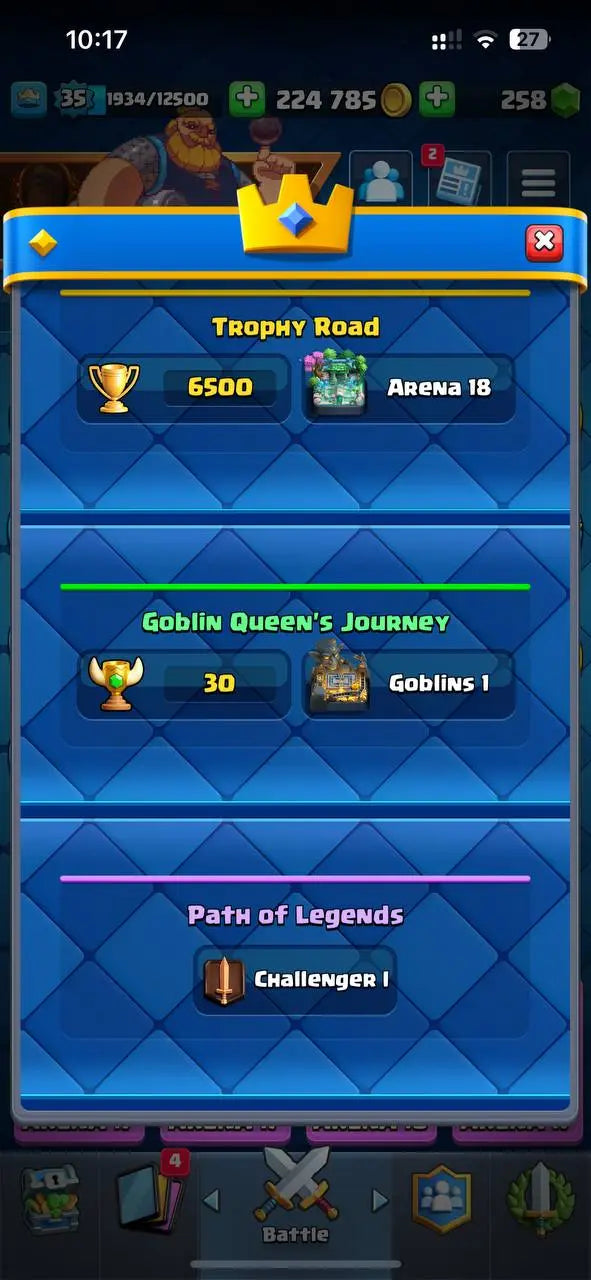 clash royal full access Account NW35