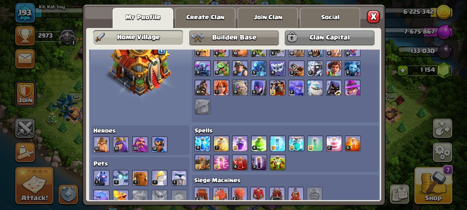 TH16 Level 193 KB51-AQ81 -GW33-RC13