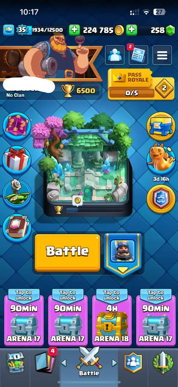 clash royal full access Account NW35