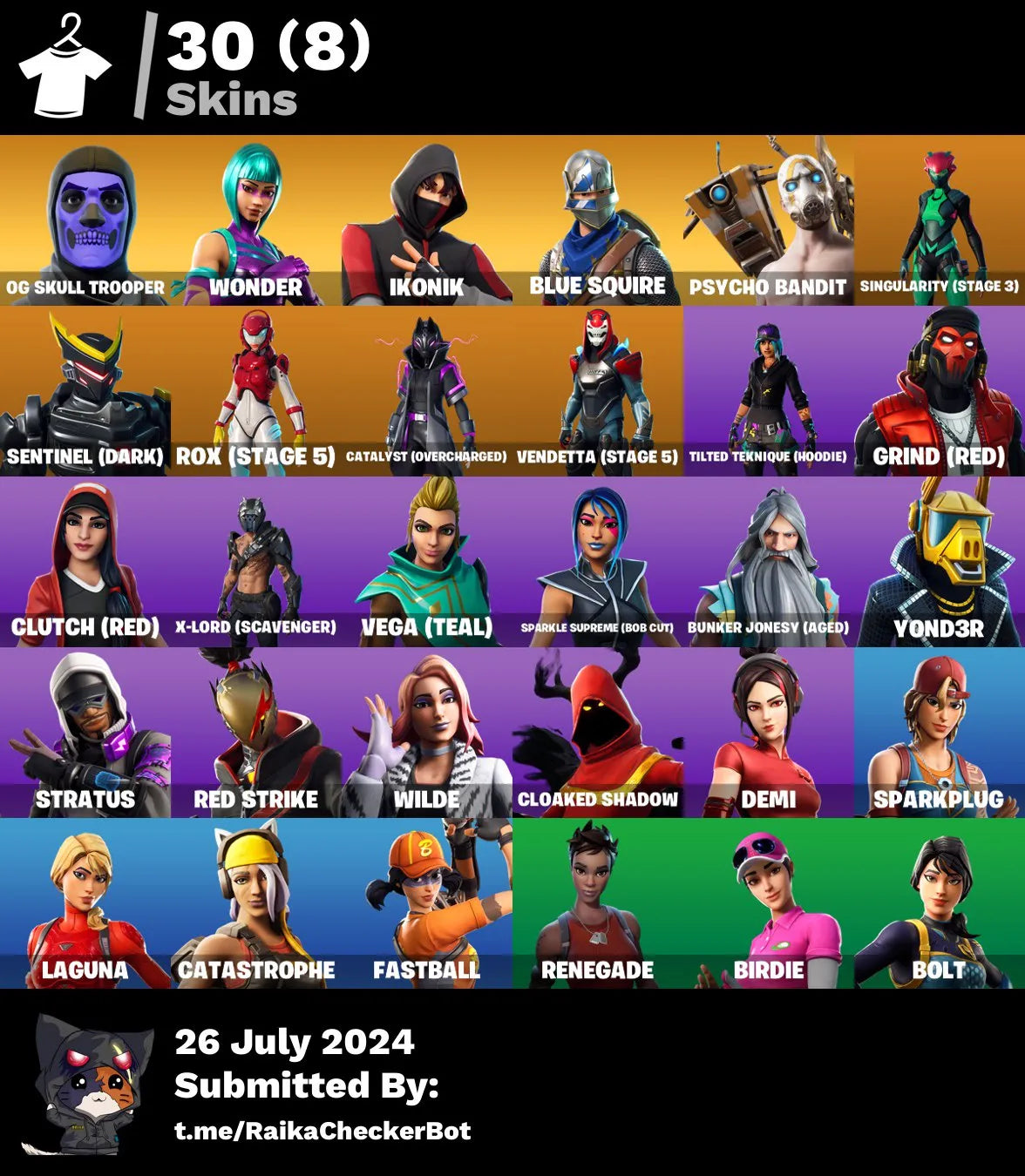 157 skins | PSN, XBOX, NINTENDO, PC