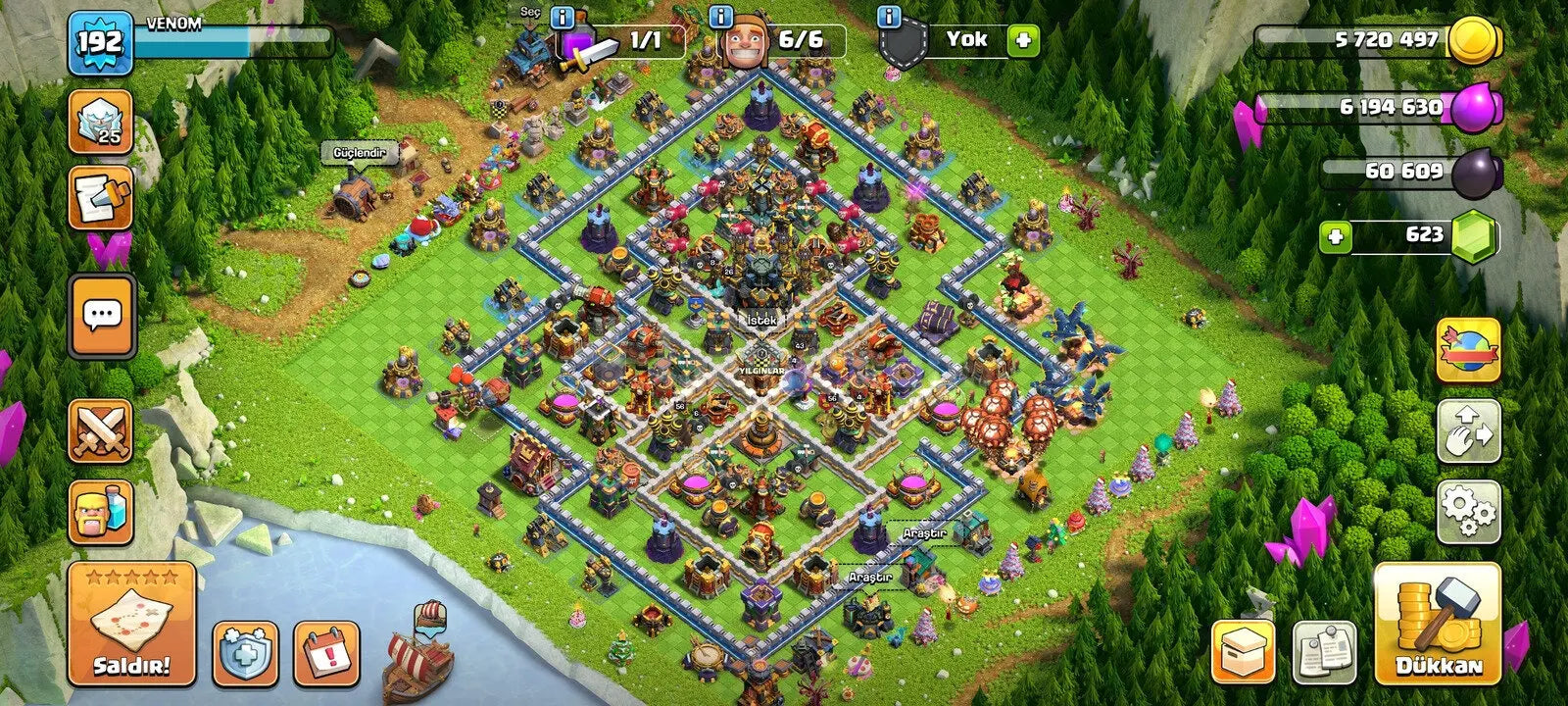 COC Account TH17 Level 192 KB56-AQ56 -GW50-RC43-MK26