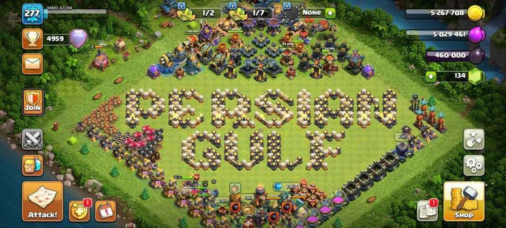 COC Account TH17 Level 277 KB100-AQ100 -GW84-RC75-MK50