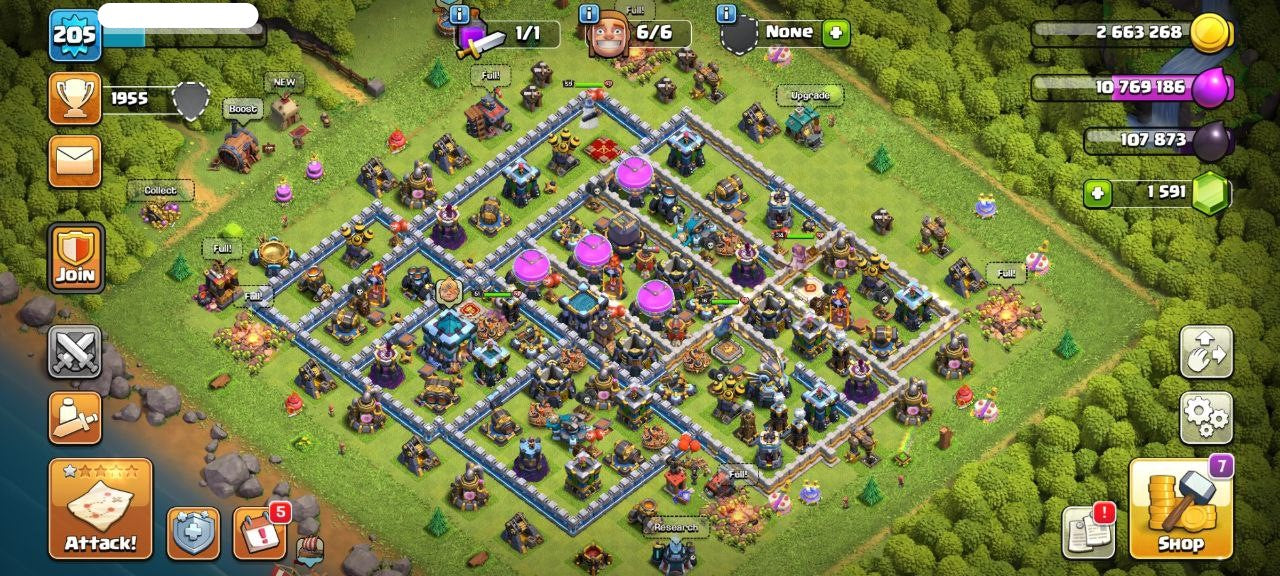 TH13 Level 205 KB51-AQ59 -GW34-RC16