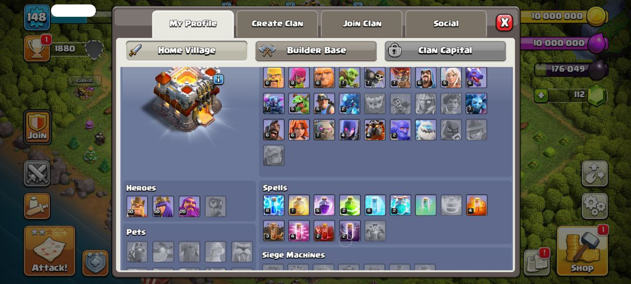 TH11 COC ACCOUNT Level 148 – Full Max