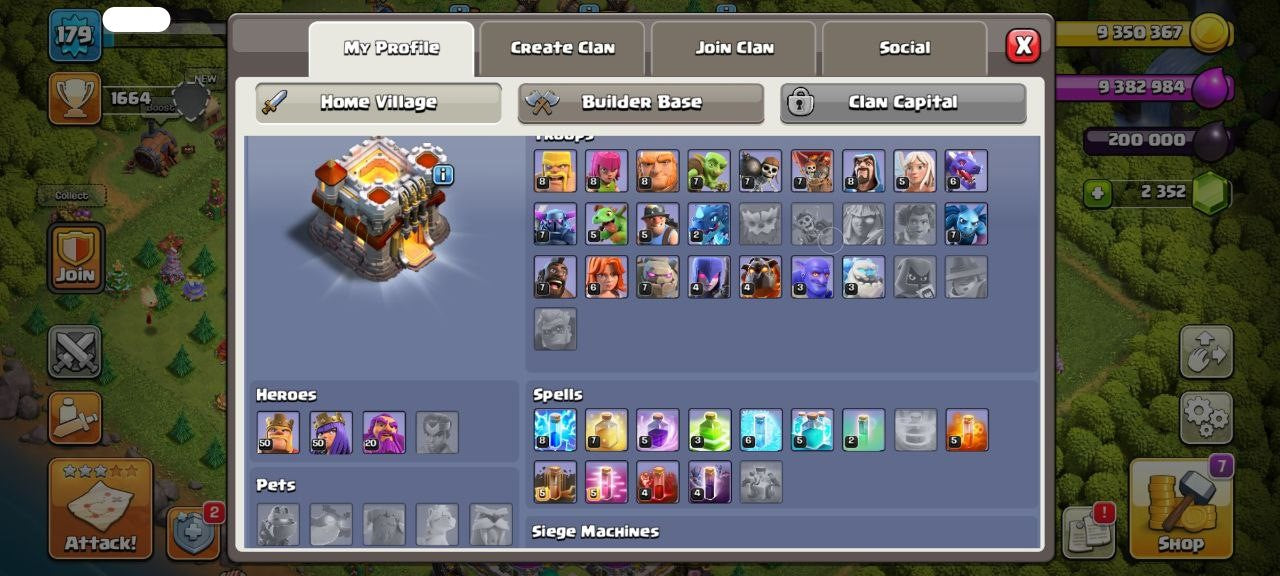 TH11 COC ACCOUNT Level 179 – Full Max