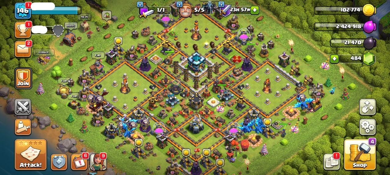 TH13 Level 146 KB42-AQ44 -GW18-RC13