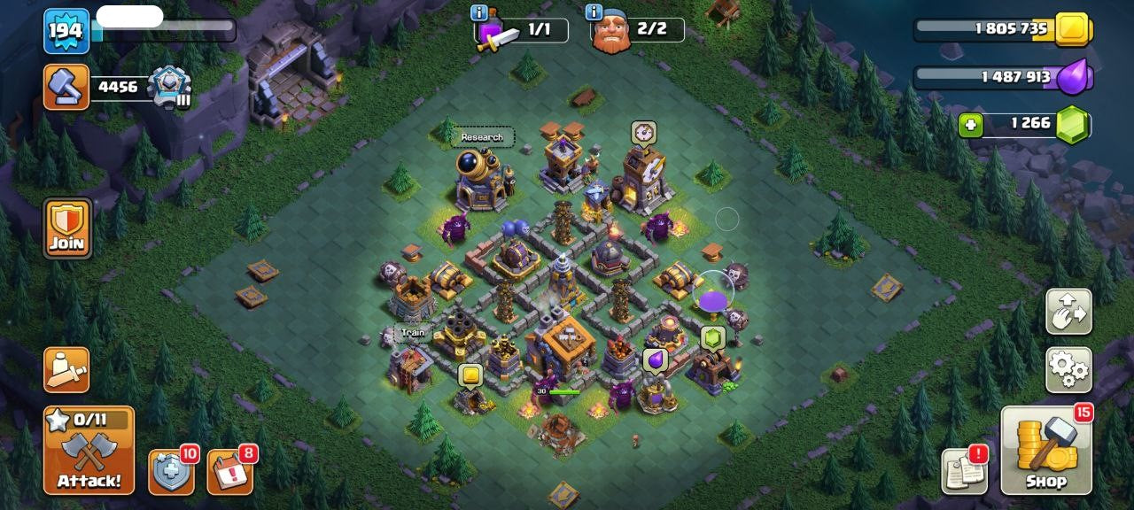 TH13 COC ACCOUNT Level 157 KB46-AQ50 -GW33-RC9